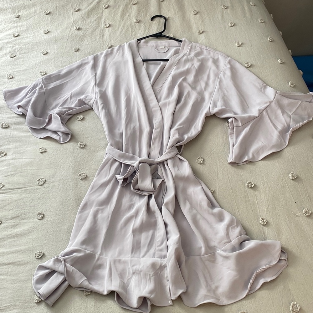 Bridesmaid getting ready robe